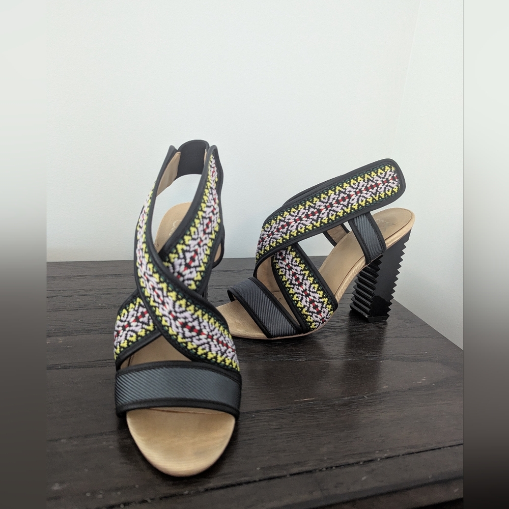 GX by Gwen Stefani Black and Multicolor Heels